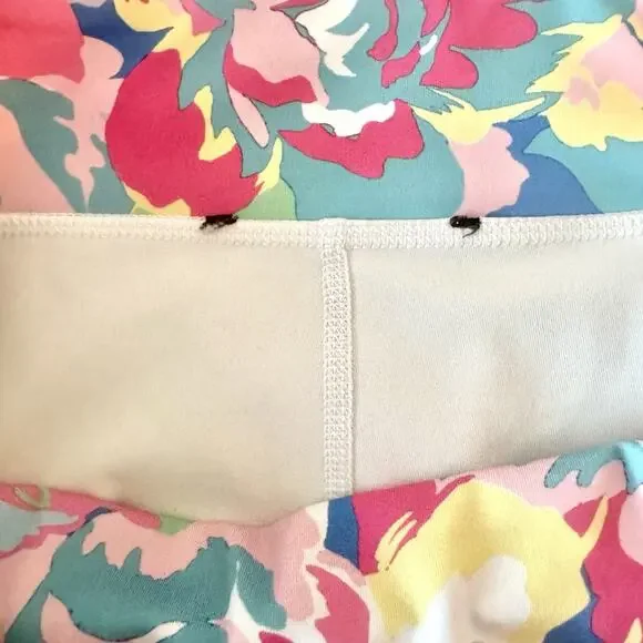 Boston Proper Skirt Skort Womens Sz 6 Pink Floral Lined Mini Retro Tennis Resort - Picture 10 of 16